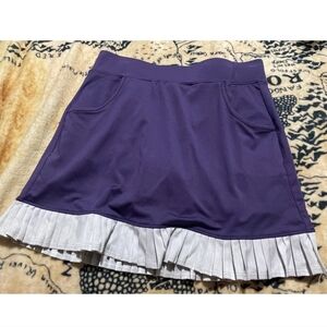 Pebble Beach Size Small Purple Dry Luxe Performance Athletic Skort